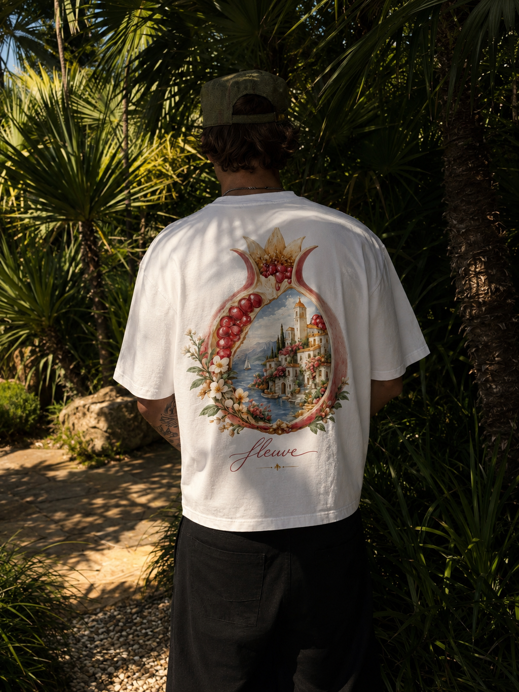 Pomegranate Riviera Tee