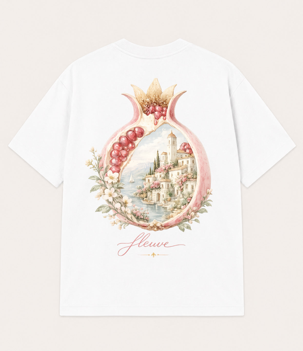 Pomegranate Riviera Tee